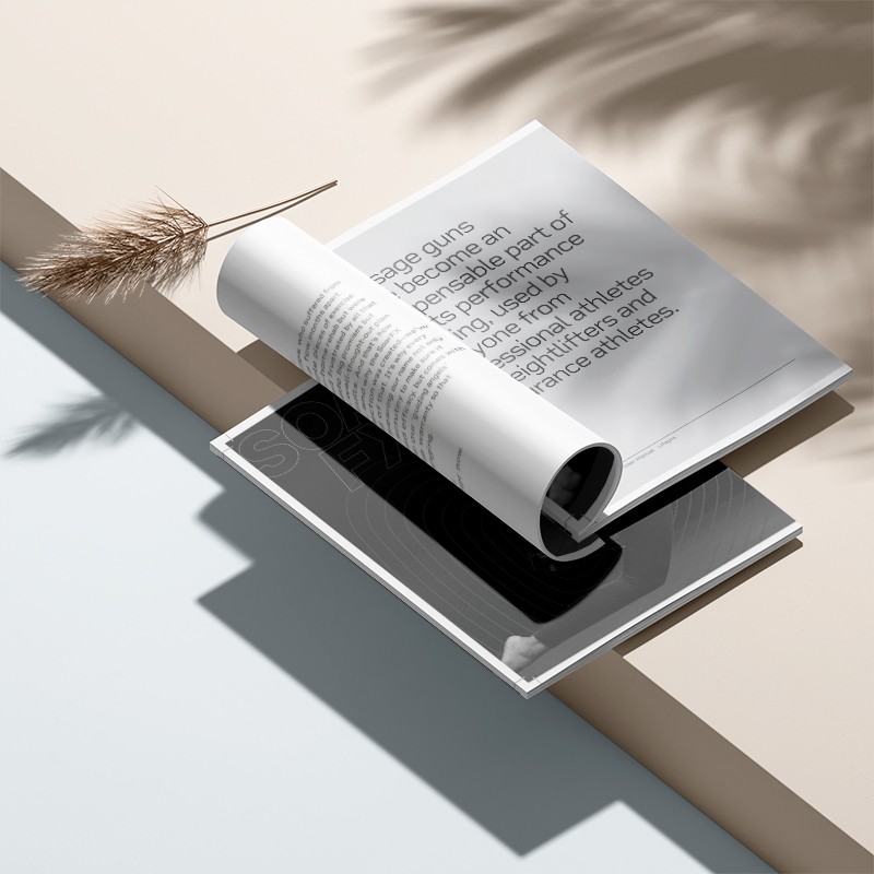 健身科技按摩槍展示產(chǎn)品宣傳畫冊設計案例鑒賞